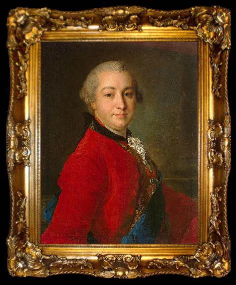 framed  Fyodor Rokotov Ivan Shuvalov 1760, ta009-2